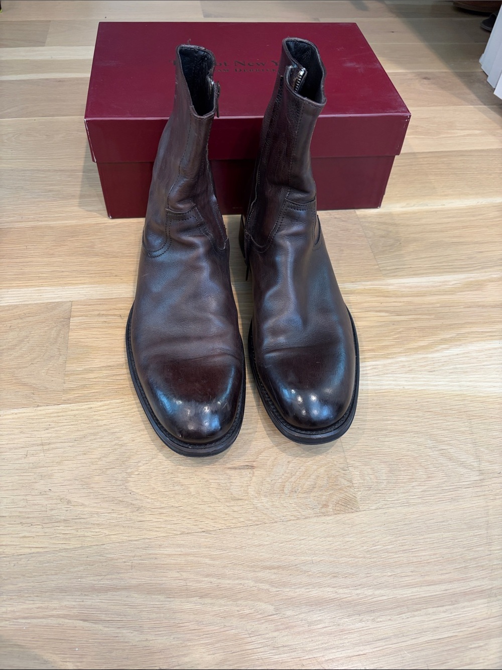 To Boot Men's Dark Brown Leather Chukka Boots